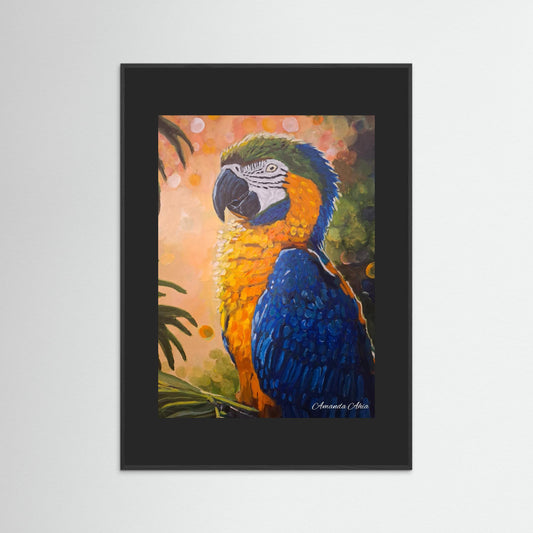 Vibrant Parrot in Forest 