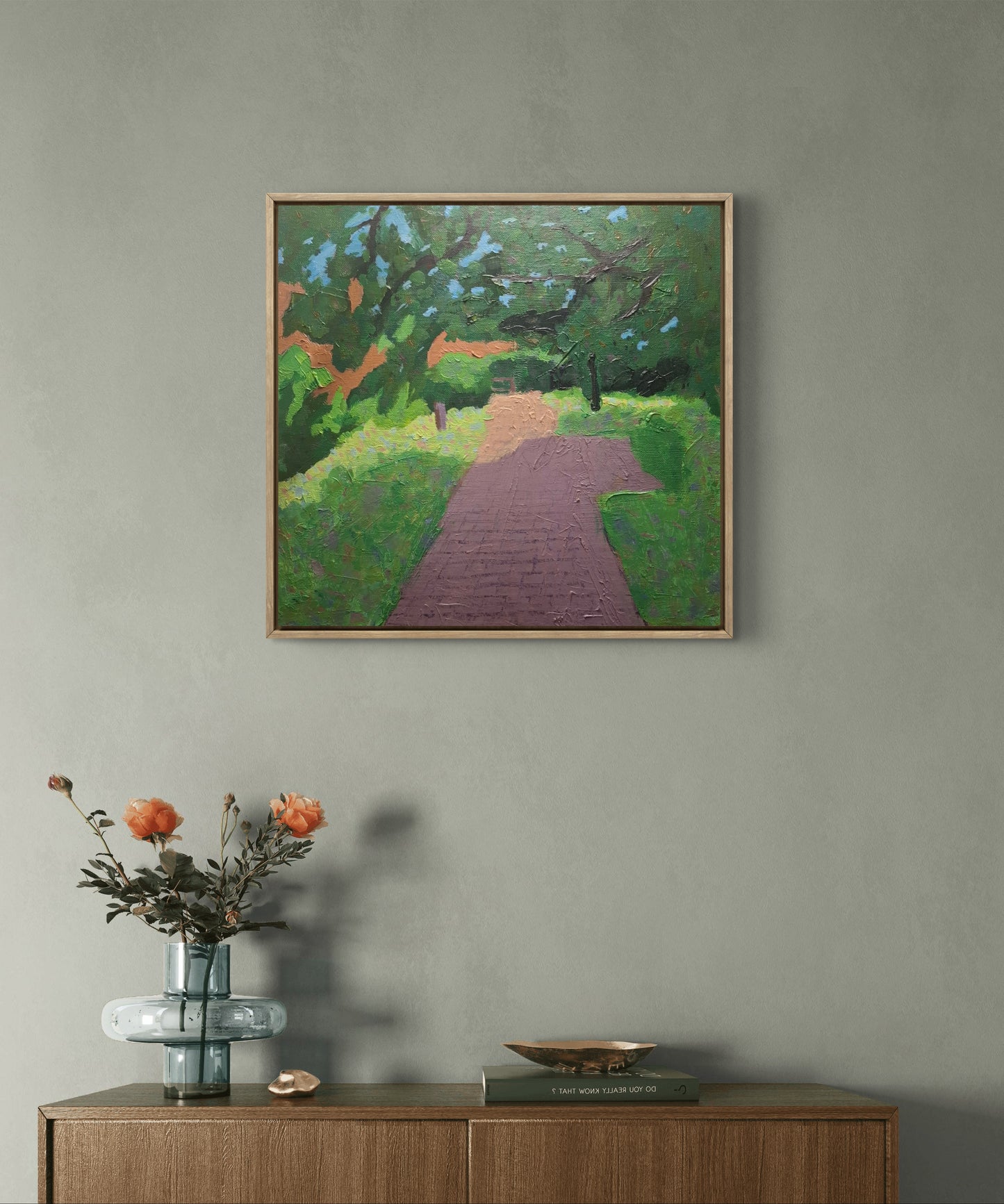 Beautiful Day in the Park - Original Oil Painting on Canvas